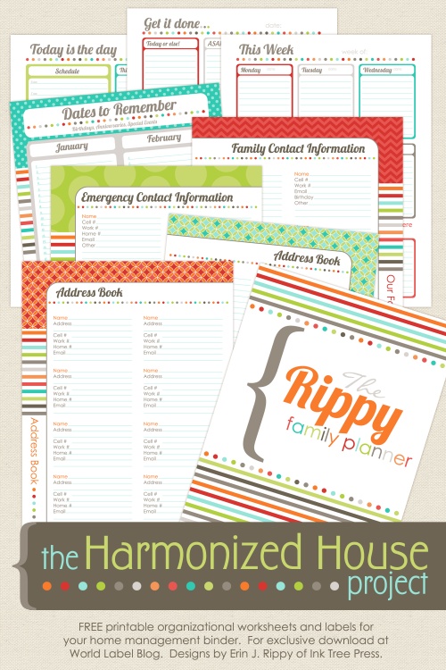 23 Free Printables to Organize Everything