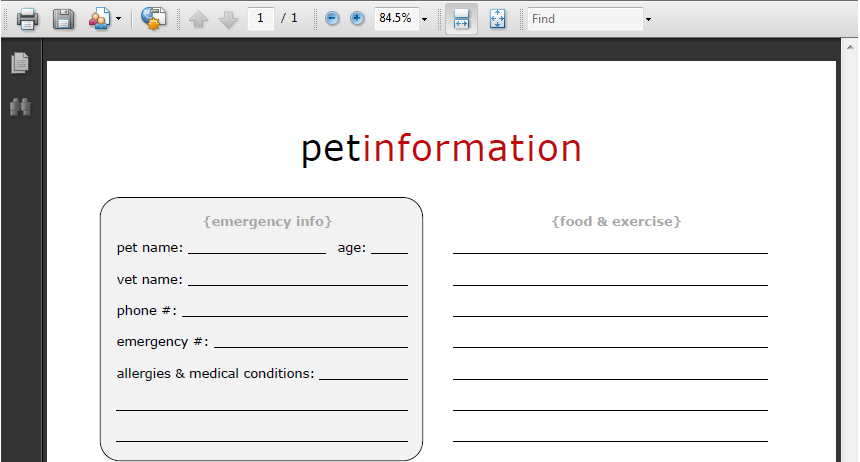 Gentes Donorte: keep track of your pet information for your own 