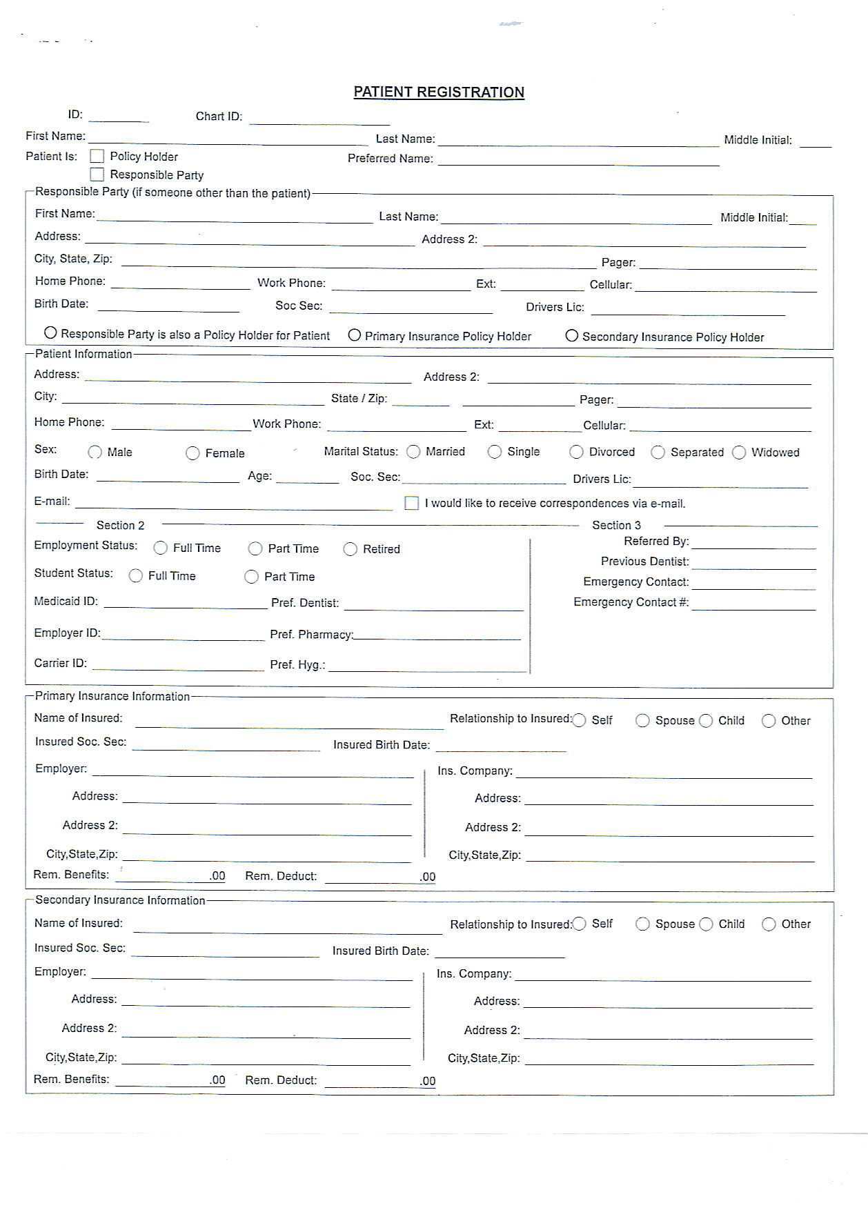 new patient registration form medical   zrom.tk