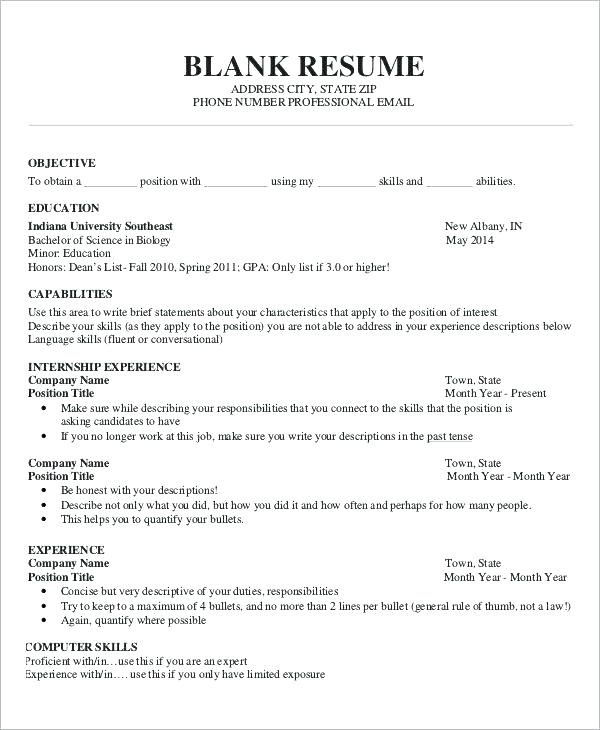 Free Printable Resume Templates For Word Shop Fresh