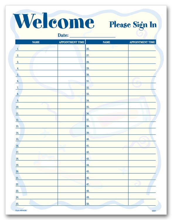 free printable sign in sheets for doctors office   Demire 