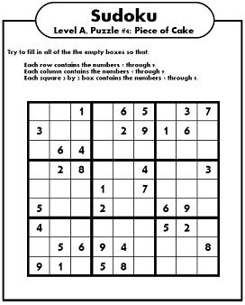 Free Printable Sudoku Puzzles | Skakun Media