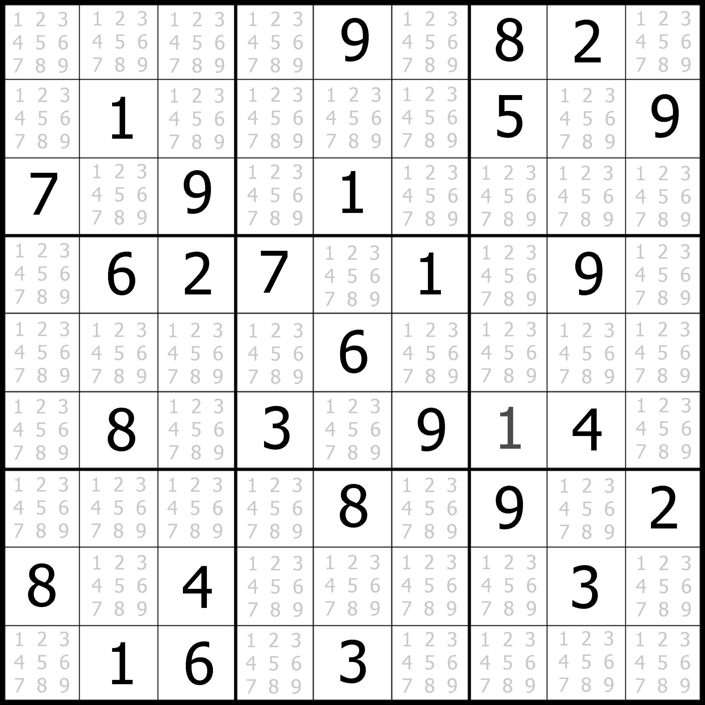 free printable sudoku for adults