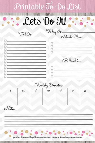 Free Printable Things To Do List   The Cottage Market