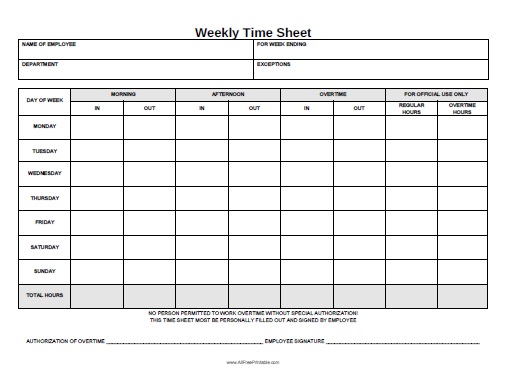 printable time sheets free   Ibov.jonathandedecker.com