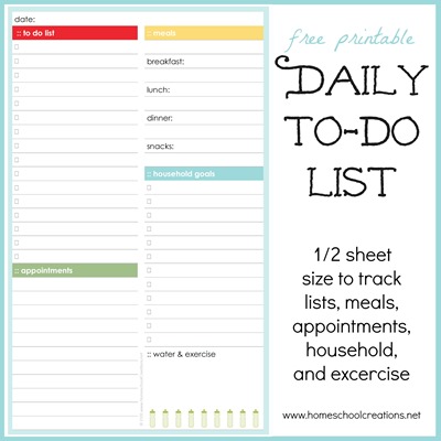 Daily to do list daily docket