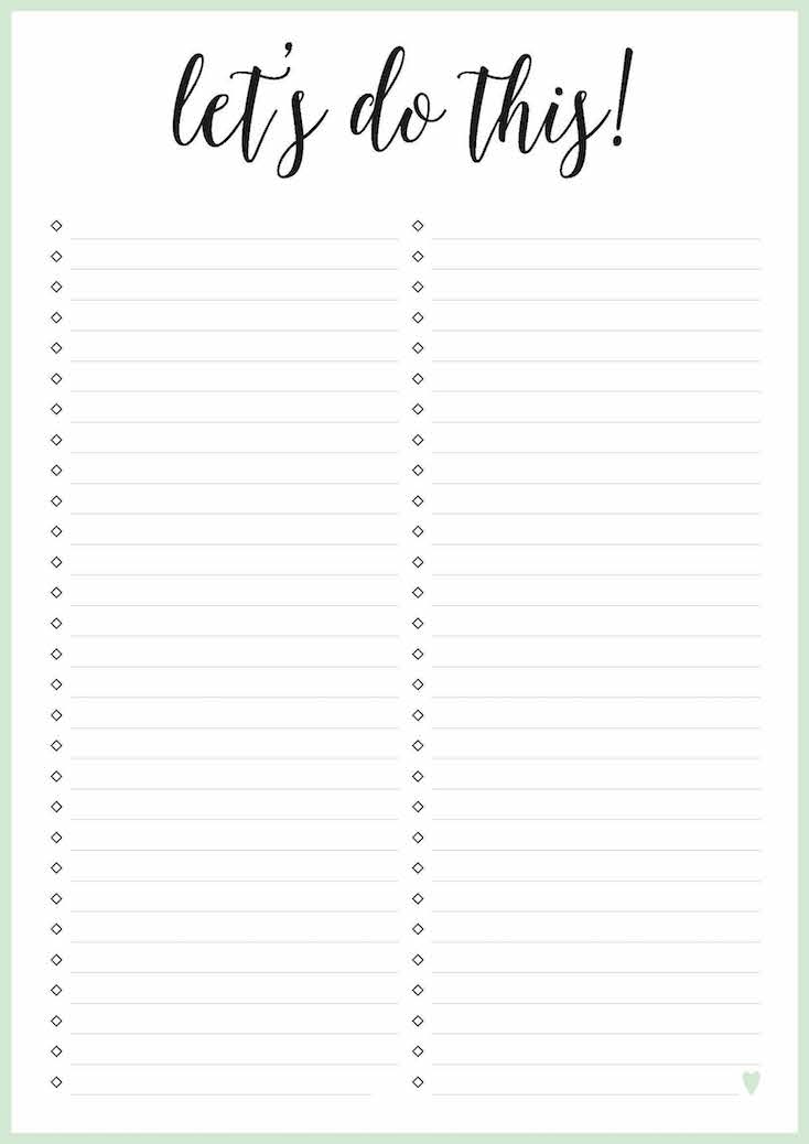 25 Free Printables To Help You Get Organized