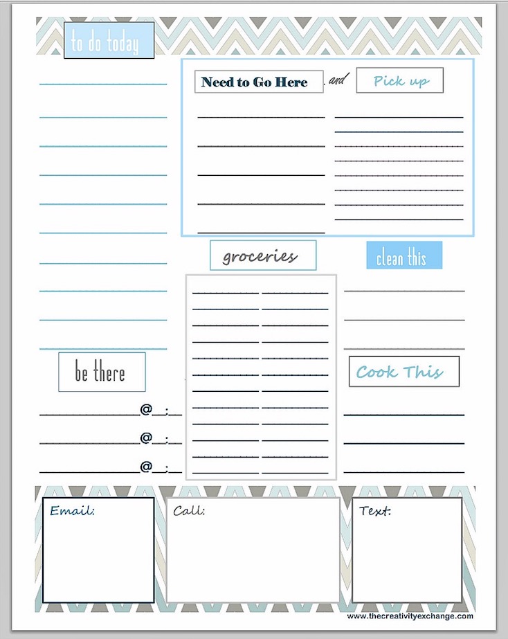 25 Free Printables To Help You Get Organized