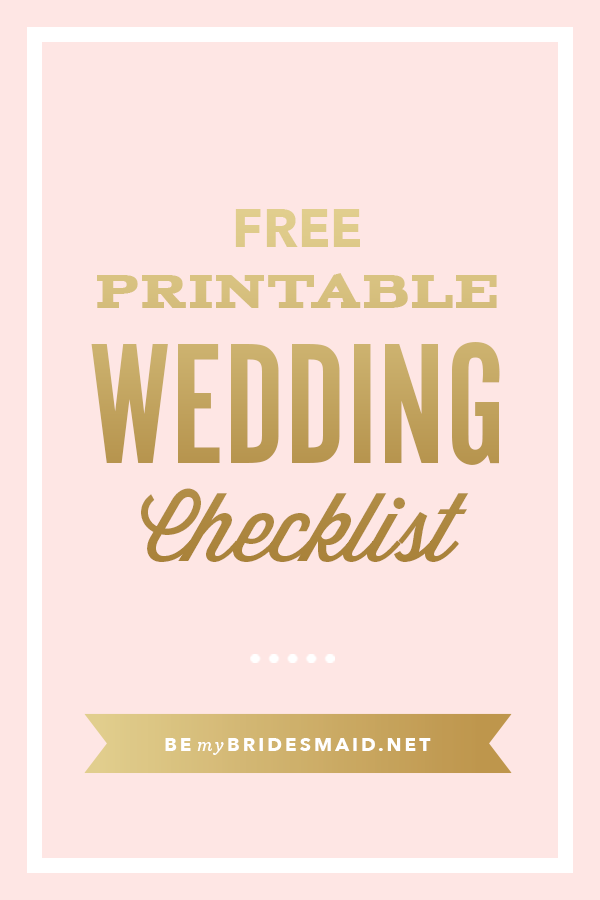 Wedding Planner Printable Sheets