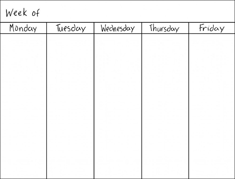 Free Printable Weekly Calender Shop Fresh