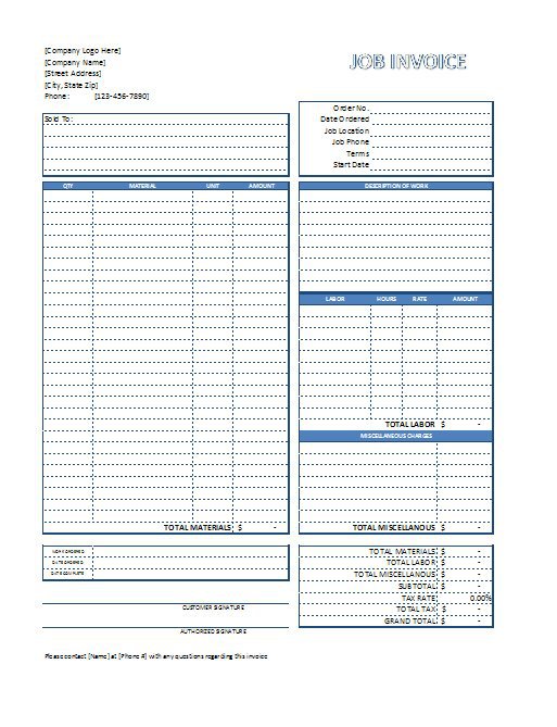 free printable invoices   Demire.agdiffusion.com