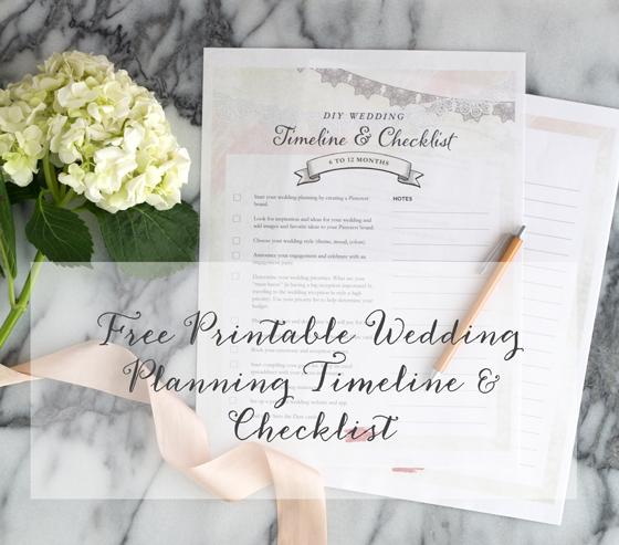 Free Wedding Planning Timeline Checklist Printable | The Elli Blog