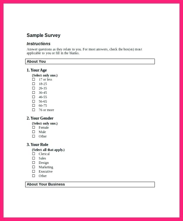 How To Make A Printable Survey