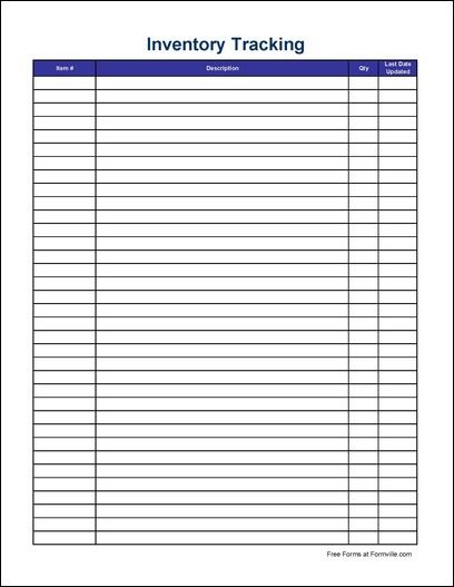 free printable inventory sheets | Here is a preview of the 