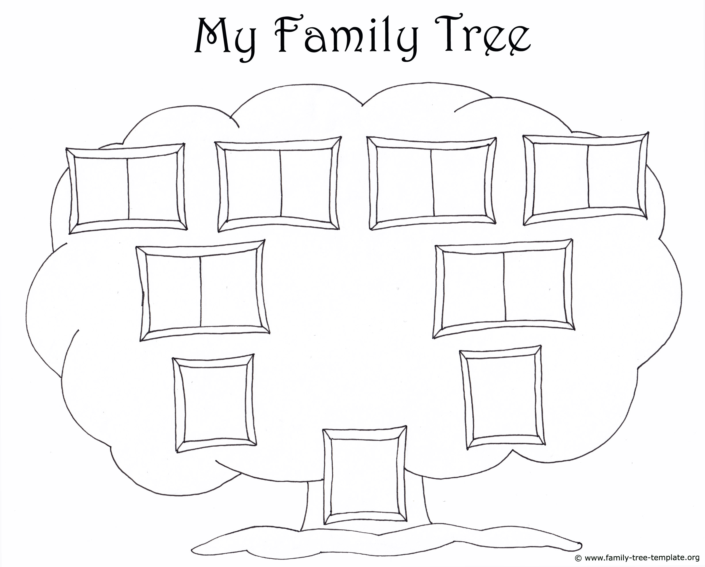 Family Tree Template for Kids: Printable Genealogy Charts