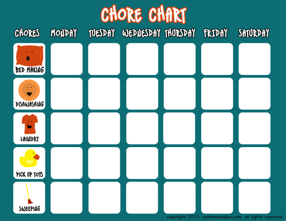 5 Free Printable Chore Charts for Kids You Can Right now Elegant 