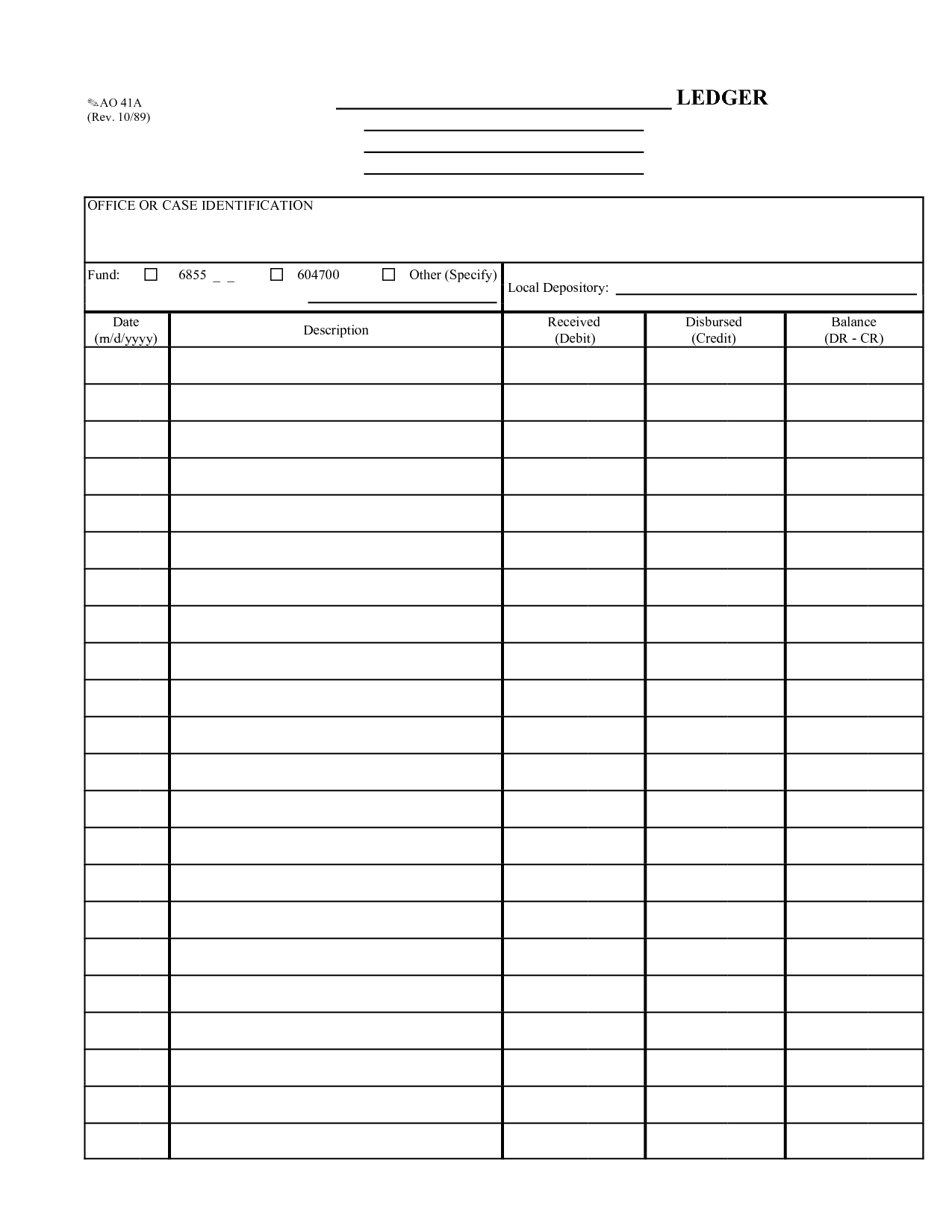 Free Printable Ledger Template | accounting templates | Pinterest 