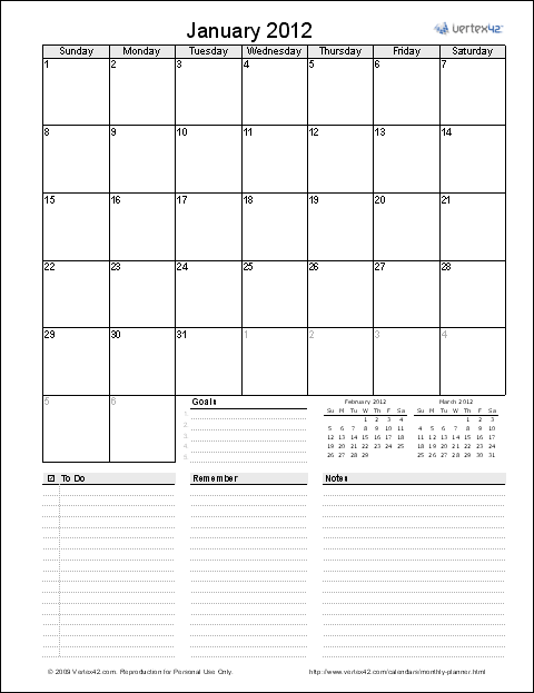 Printable Blank Monthly Calendar | Calendar Template Printable 