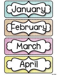 Free Printable Months of the Year Memory Cards | Kid Blogger 