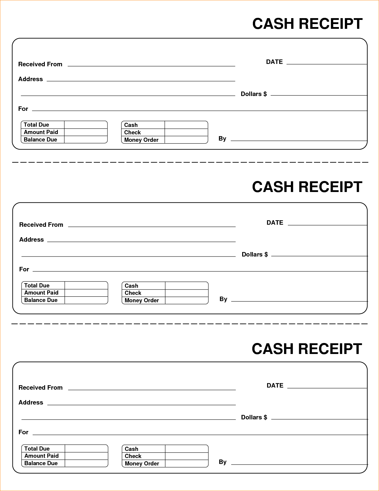 Online Printable Receipt