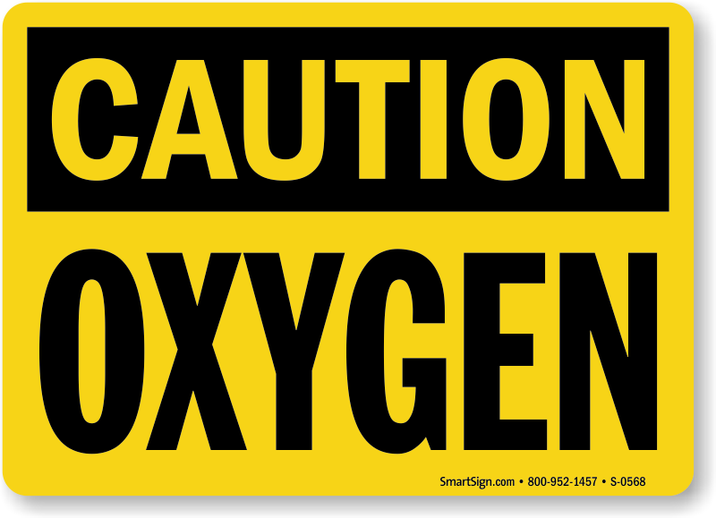 Oxygen Sign Printable shop fresh