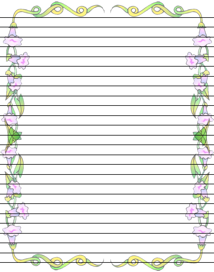 Writing paper with borders printable   Writing And Editing   Clip 