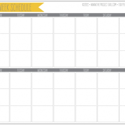 2 Week Planner Printable Calendar | Tip Junkie