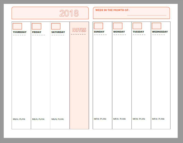 2018 Free Printable Planner Pages   The Make Your Own Zone