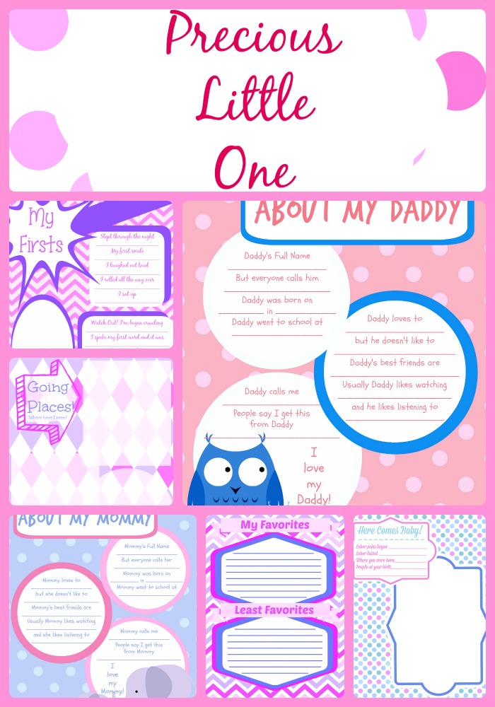 Printable Baby Book Pages for Girls