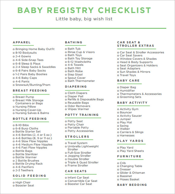 Baby Registry Checklist | Business Mentor