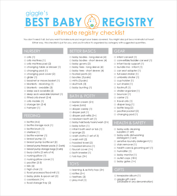 twin baby registry checklist pdf