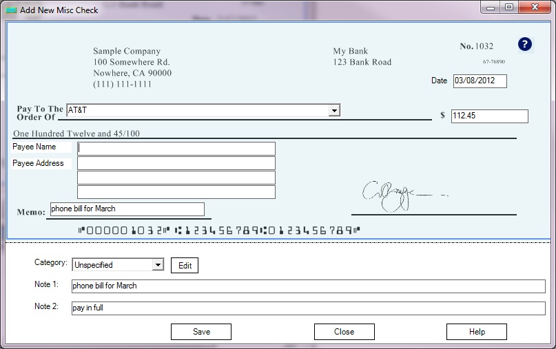 How To Print Checks With Signature