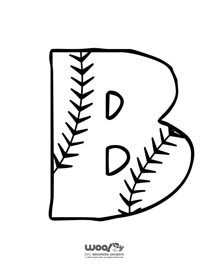 Baseball Alphabet Letter B | Woo! Jr. Kids Activities