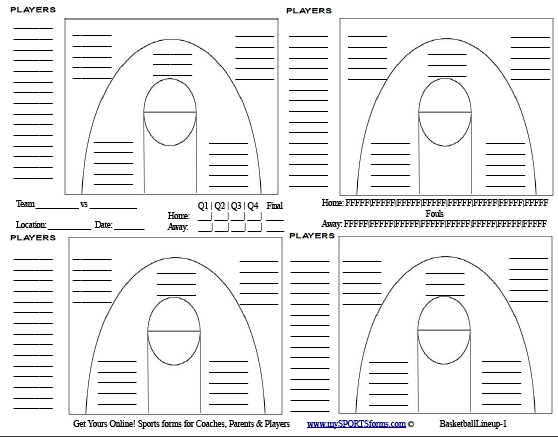 Youth Basketball Coaching   mySPORTSforms.com