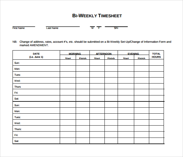 biweekly timesheet template   Demire.agdiffusion.com