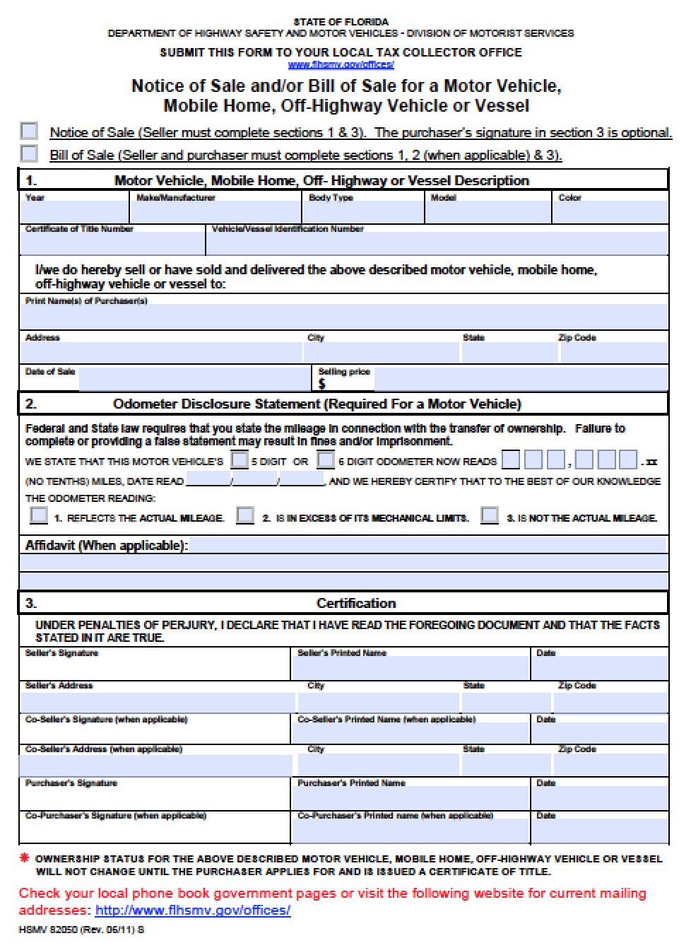 13+florida firearm bill of sale | Notice paper