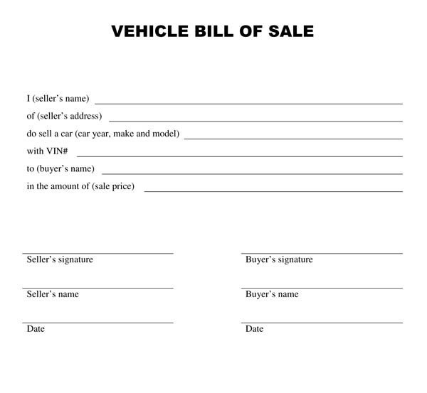 printable automobile bill of sale   Demire.agdiffusion.com