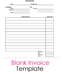 Printable Invoice Templates