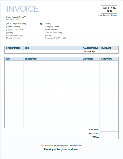 Billing Invoice Template: Download, Create, Edit, Fill and Print 
