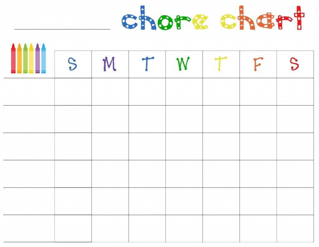 blank chore chart   Ibov.jonathandedecker.com