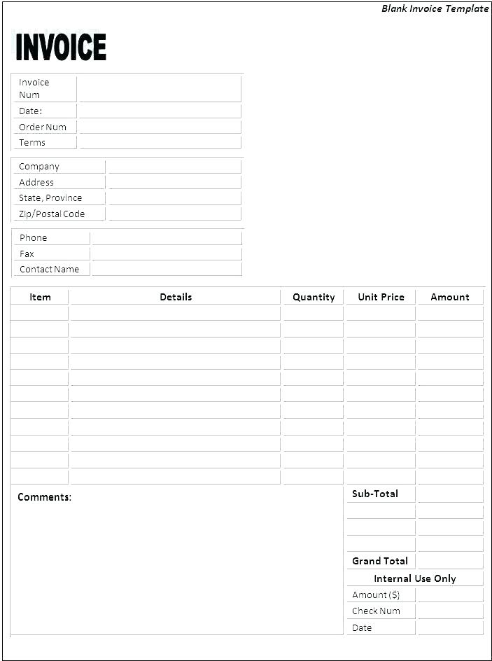 invoice template blank   Demire.agdiffusion.com