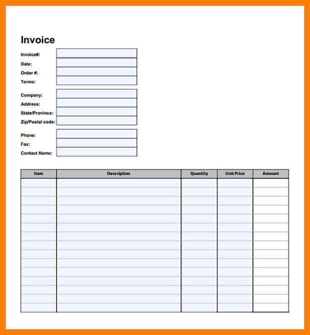 Pdf Invoice Template Free.free Printable Invoice Template Pdf Free 