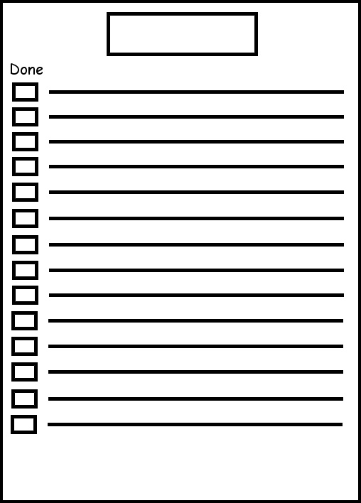 check off sheet templates