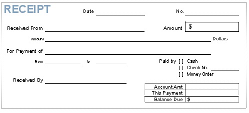 Free Printable Petty Cash Taxi Rent Sales Receipts for Your Business