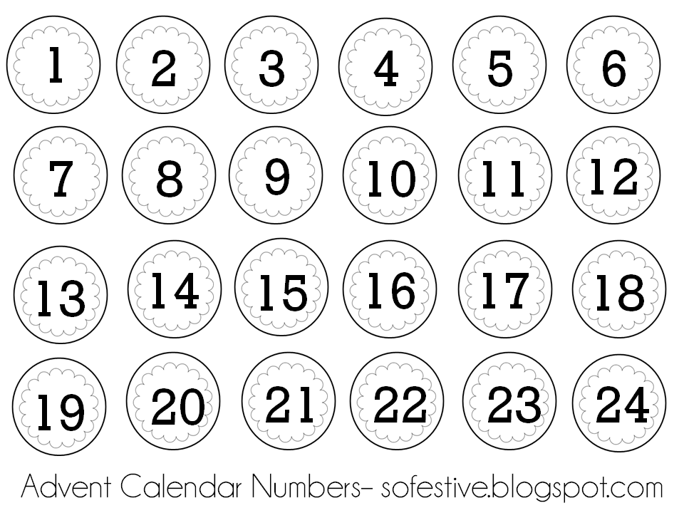 Advent numbers printable   Active Discount