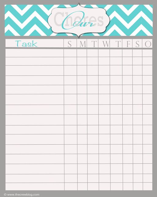 Free Printable Chore Chart Maker | click the photo above for a 