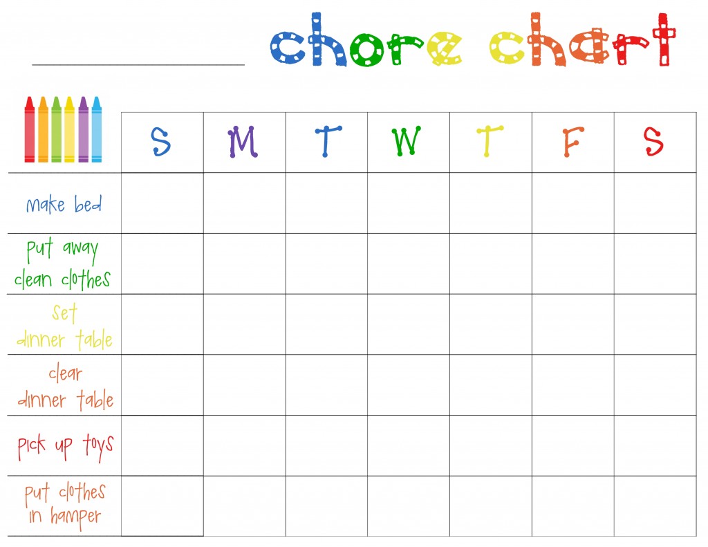 Free Printable Chore Charts for Toddlers   Frugal Fanatic