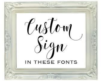 Custom Printable Gold Foil Sign DIGITAL FILE 8x10 Printable