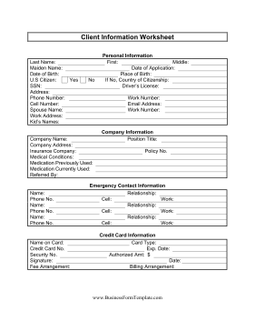 Customer Information Form Template Microsoft Word   Fill Online 