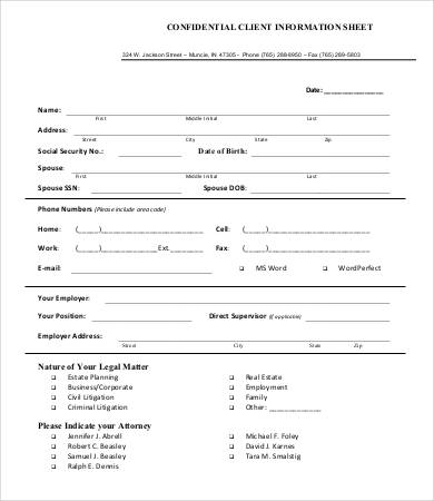 Retail Customer Information Form   Fill Online, Printable 